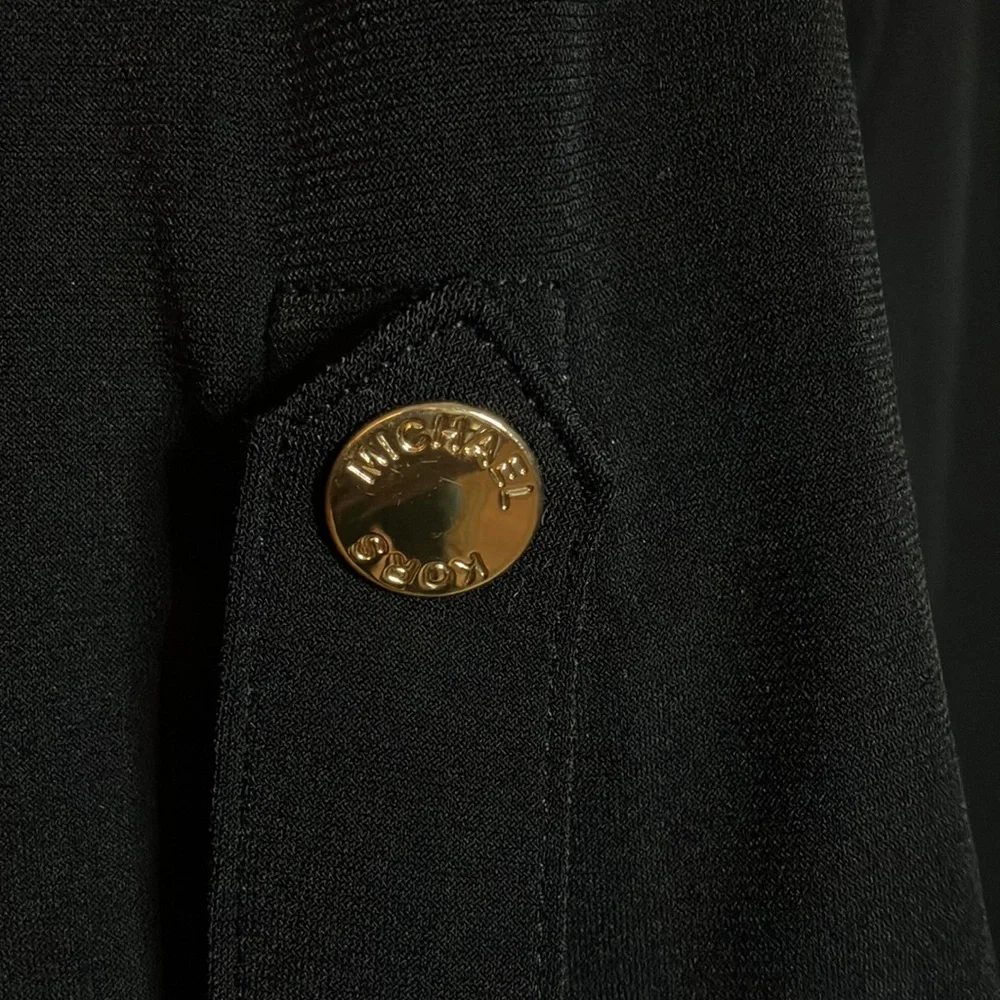 Classic jumper with gold stud Epaulette detail. - Picture 10 of 14